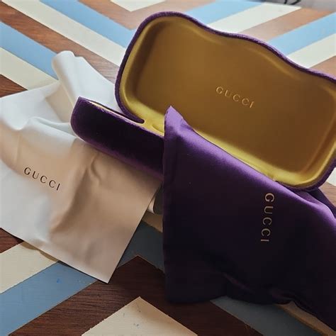 gucci velvet glasses case|gucci glasses cleaning cloth.